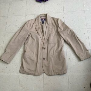 VINTAGE DULUTH FIRE JOSE PRESENTATION KHAKI TALL LARGE JACKET MENS